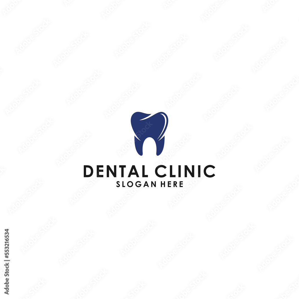 dental clinic logo template in white background dental clinic logo template in white background
