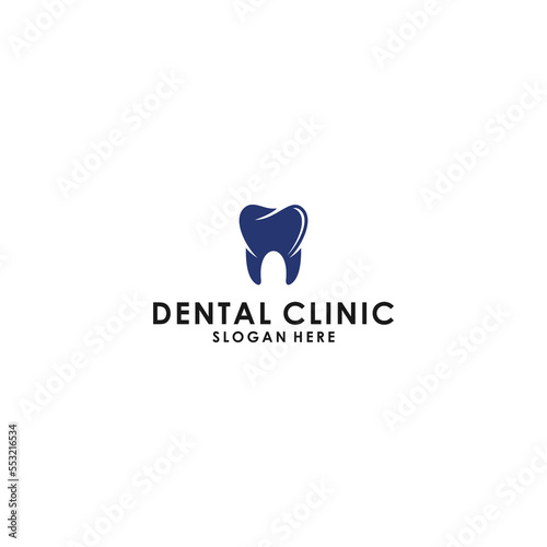 dental clinic logo template in white background