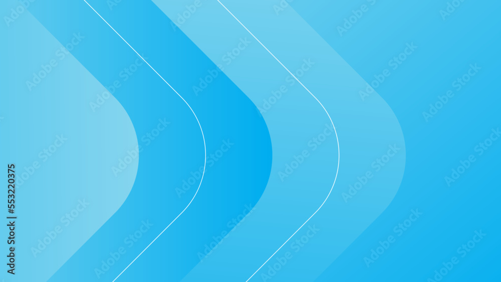 Abstract blue background and circle lines, background with copy space for design, vector.