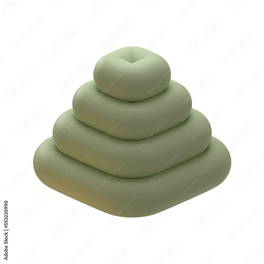 Abstract shape 3D design with pastel color Abstract shape 3D design with pastel color