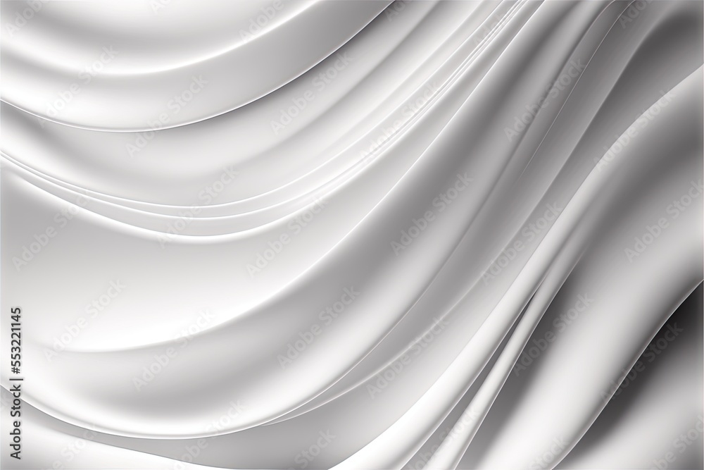 Abstract white wave Generative AI background Abstract white wave Generative AI background