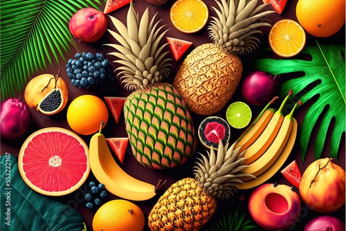 tropical fruit Generative AI