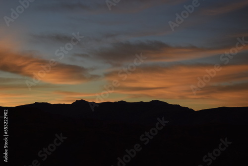 sunsrise over the mountains