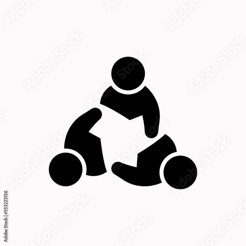 Company culture black glyph icon. Internal corporate ideology, professional business ethics silhouette symbol on white space.