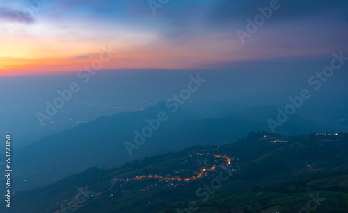 High angle view of Phu Thap Boek THAILAND photo