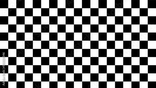 black and white chessboard background