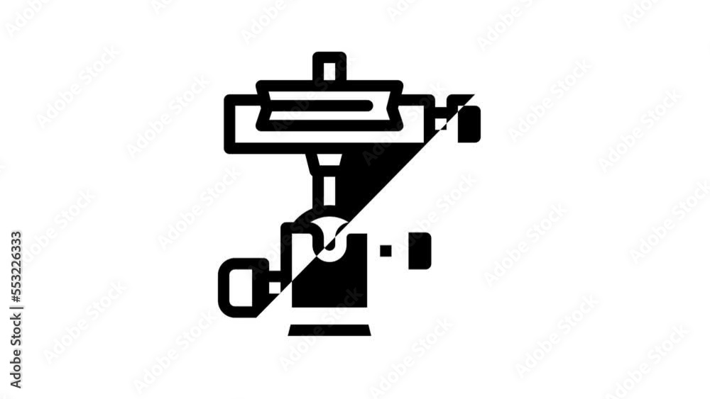 tripod head line icon animation tripod head line icon animation