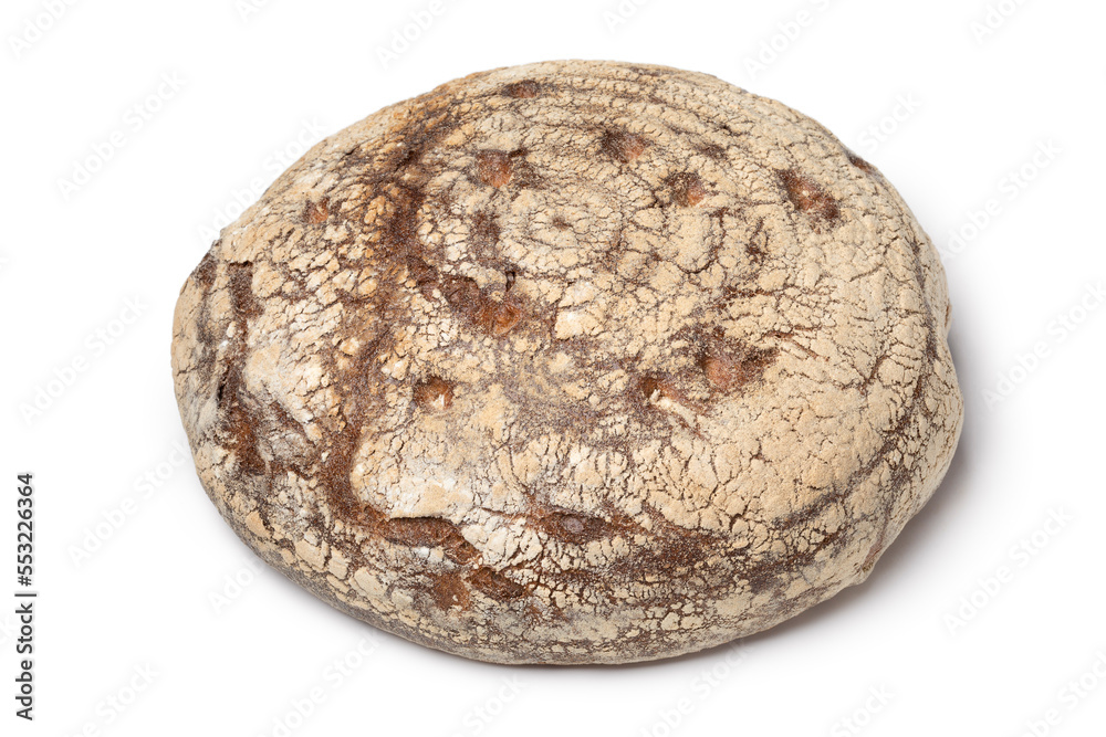  Traditional whole German Eifler Brot isolated on white background