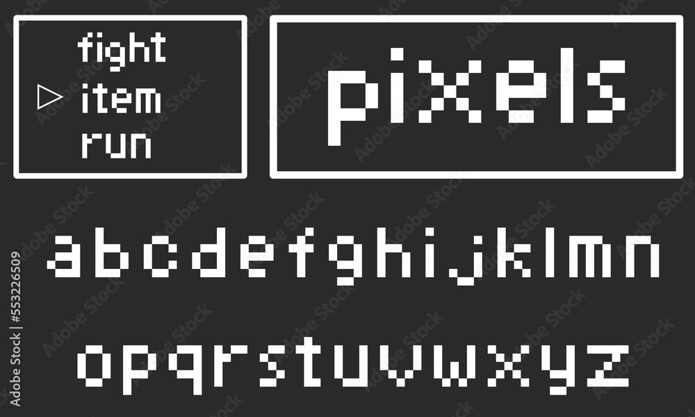 Pixels small letter1