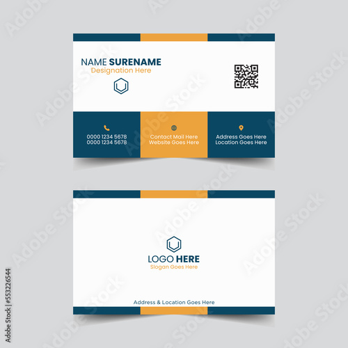 Professional business card design template