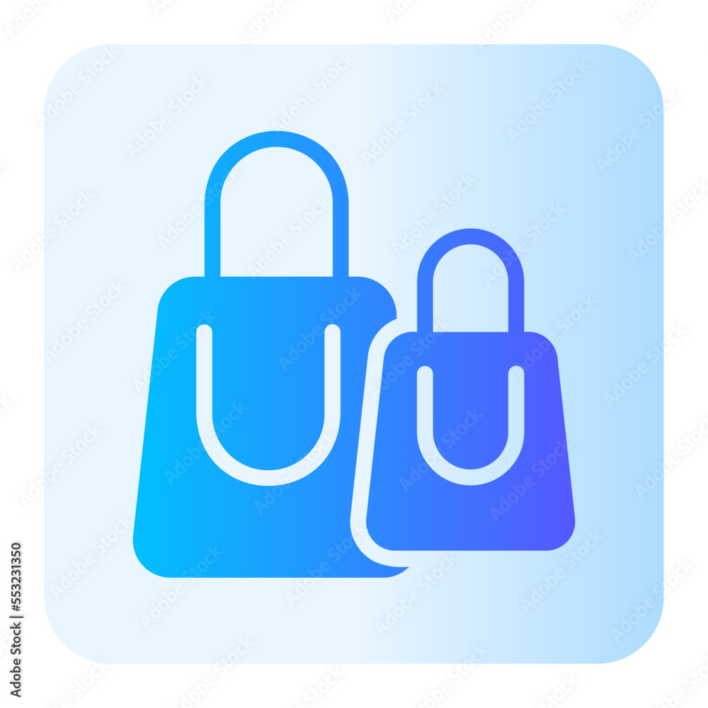 shopping bag gradient icon shopping bag gradient icon