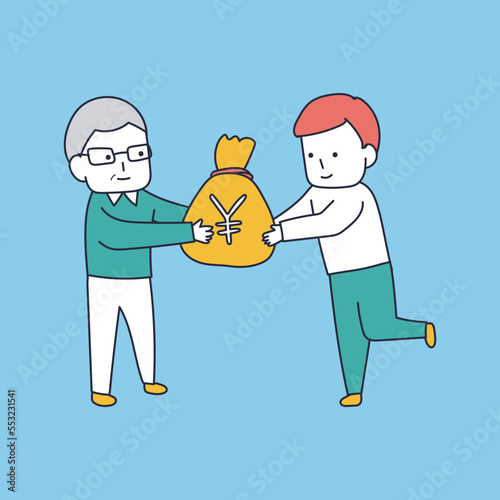 生前贈与による相続税対策！のイラスト素材｜mayucolor09