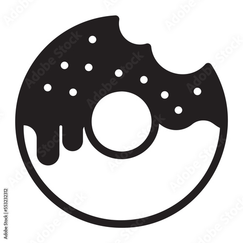 Valokuvatapetti doughnut glyph icon