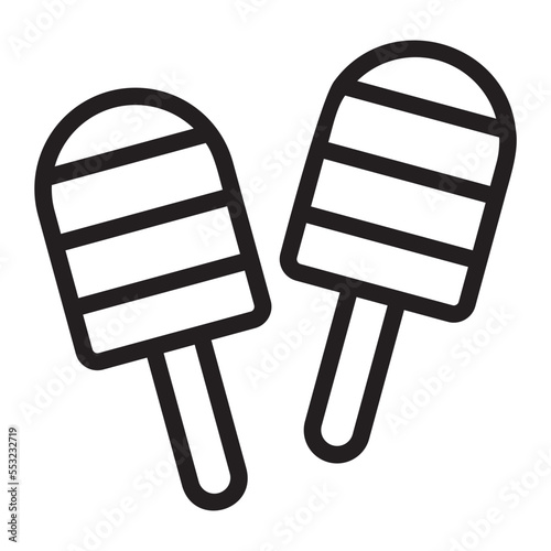 popsicle line icon