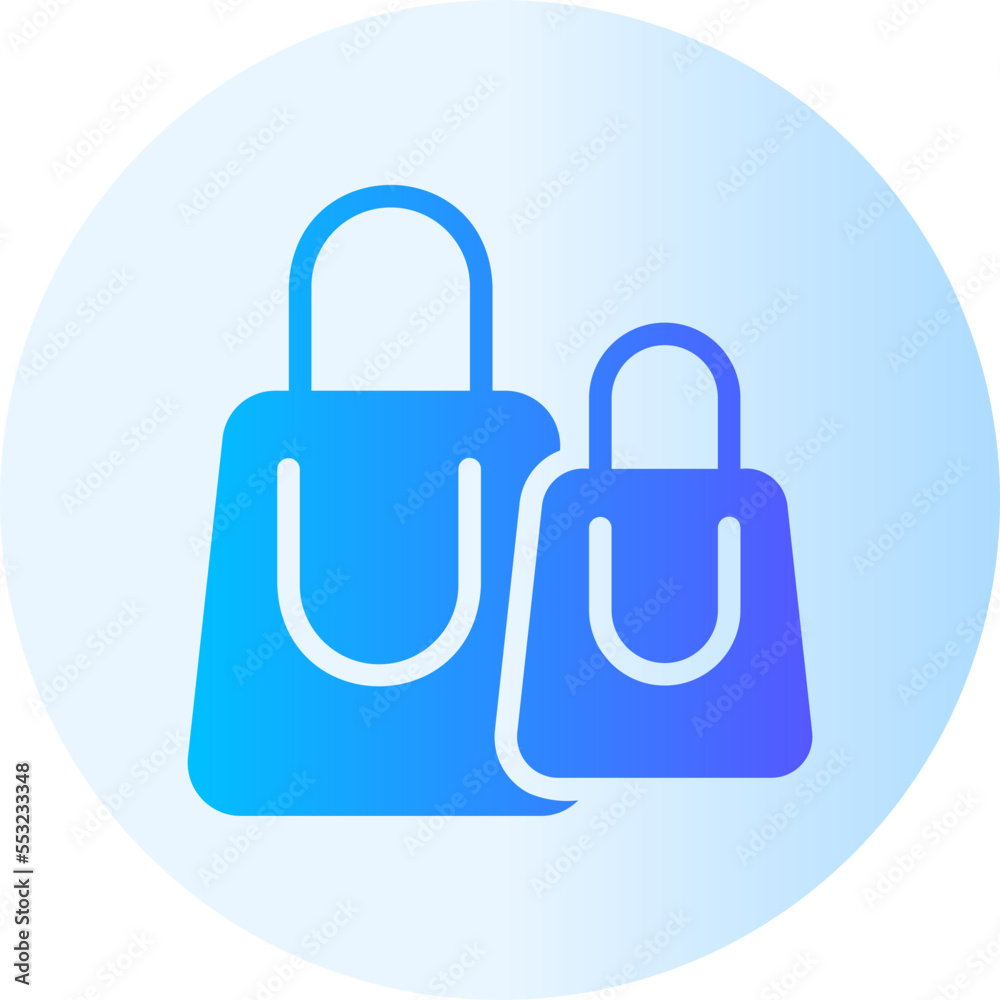 shopping bag gradient icon shopping bag gradient icon