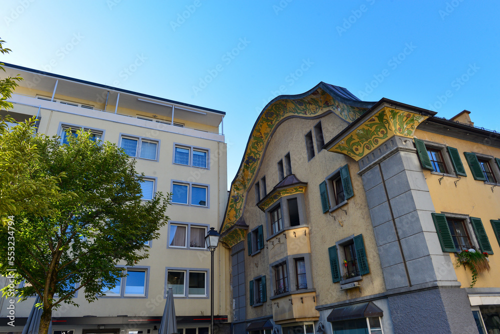 Naklejka premium Altstadt Bludenz, Vorarlberg (Österreich)