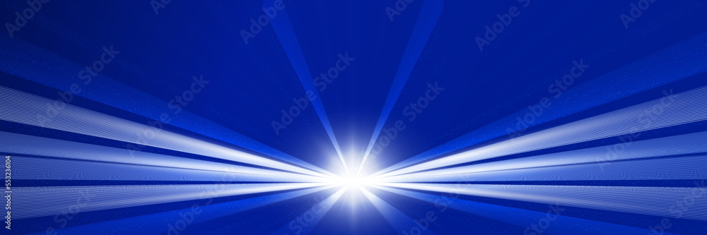 Obraz premium Blue background illuminated by light