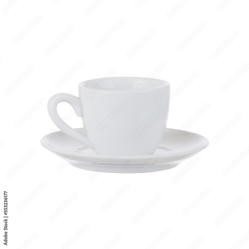 white color ceramic cup isolated on white background. white color ceramic cup isolated on white background.