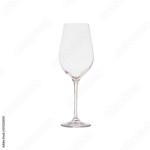 party alcohol transparent glass isolated on white background.