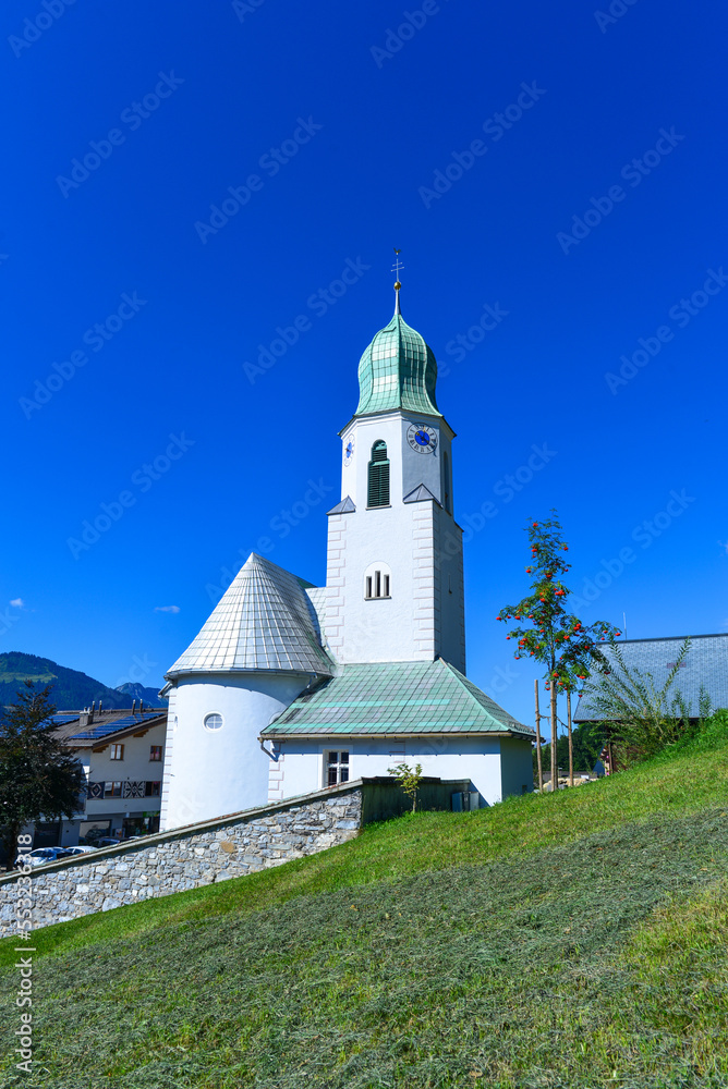 Pfarrkirche Fontanella im Großen Walsertal in Vorarlberg, Österreich