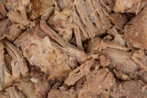 closeup of the pulled pork