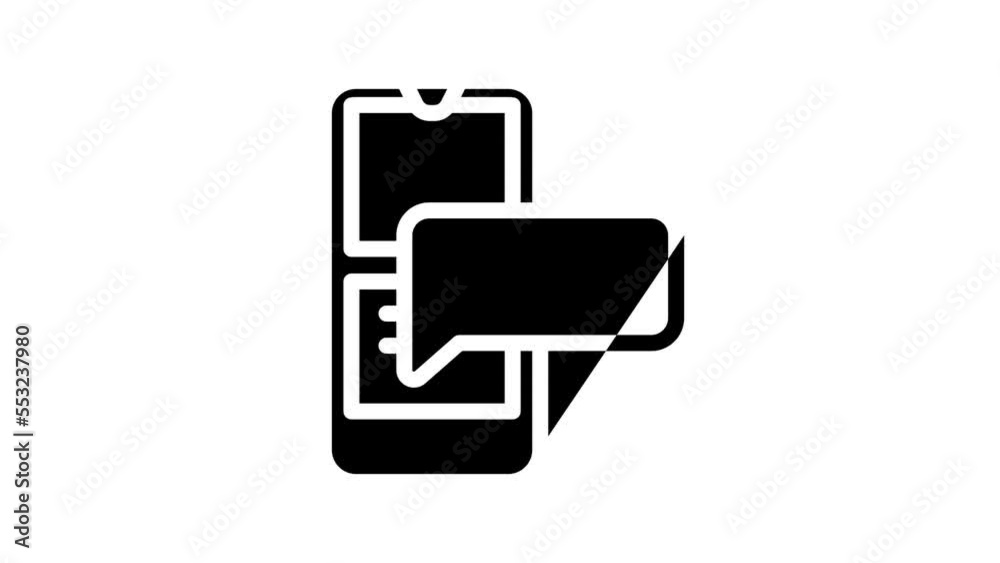 comment testimonial line icon animation comment testimonial line icon animation