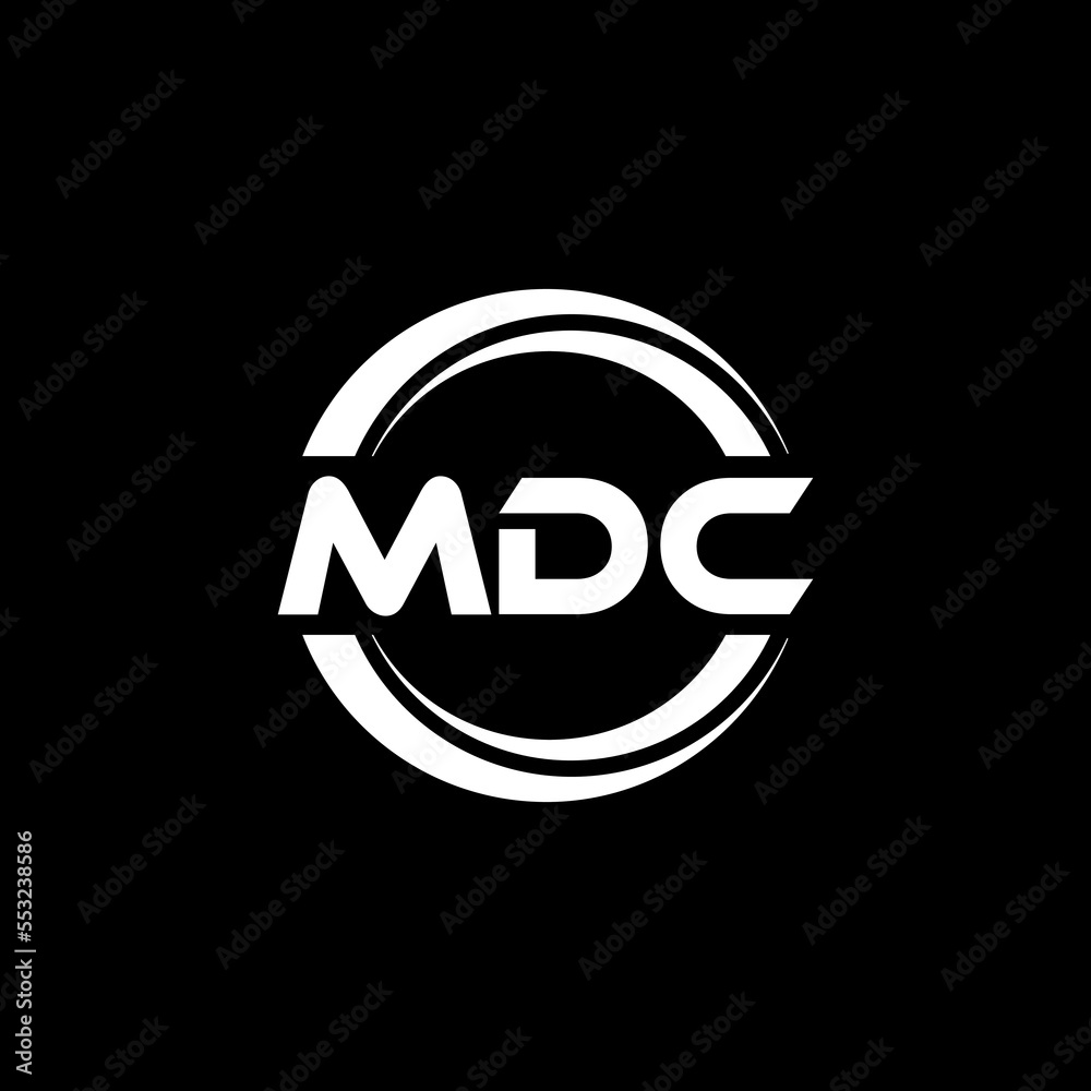 MDC letter logo design with black background in illustrator, vector logo modern alphabet font overlap style. calligraphy designs for logo, Poster, Invitation, etc. MDC letter logo design with black background in illustrator, vector logo modern alphabet font overlap style. calligraphy designs for logo, Poster, Invitation, etc.