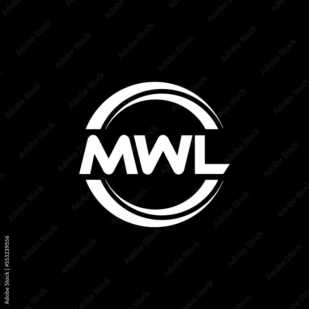 MWL letter logo design with black background in illustrator, vector logo modern alphabet font overlap style. calligraphy designs for logo, Poster, Invitation, etc. MWL letter logo design with black background in illustrator, vector logo modern alphabet font overlap style. calligraphy designs for logo, Poster, Invitation, etc.
