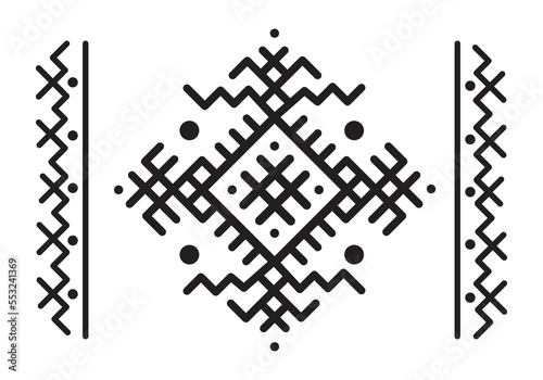 Amazigh Symbol, Tifinagh symbol, berber drawing, African symbol, tattoo from amazigh tribe.