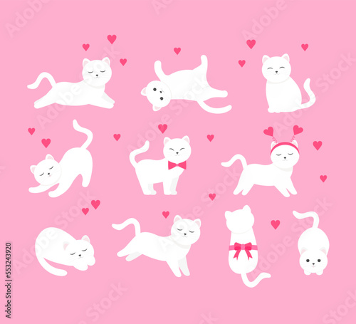 This is a set of cats