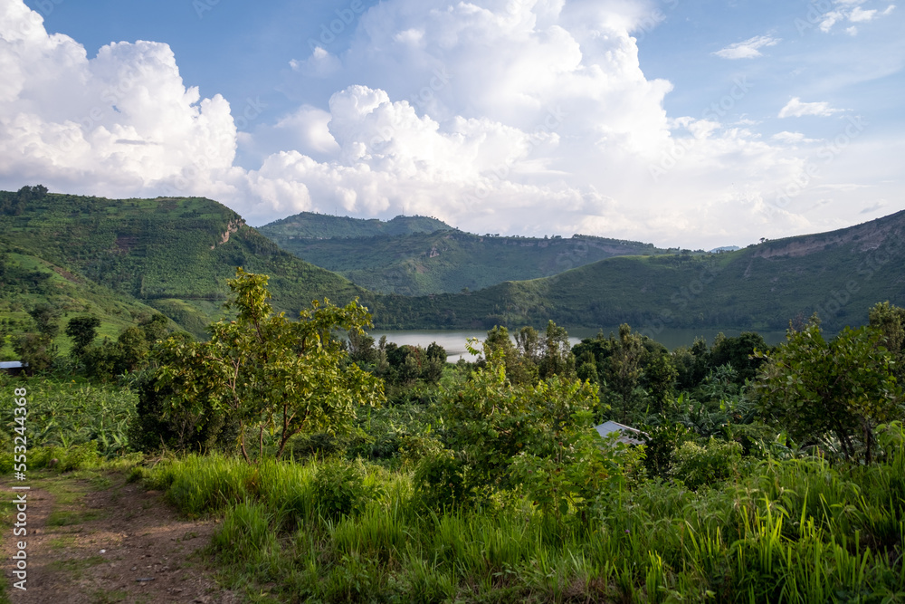 Green landscape in Uganda, Africa