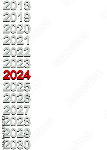 2024, vector background