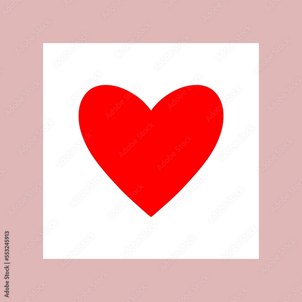 heart shaped illustration, Heart card for Valentine Day