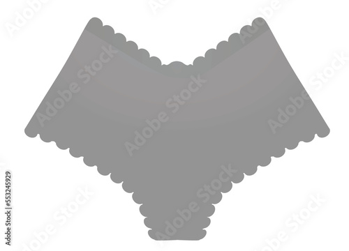 V waist panties. vector illustration