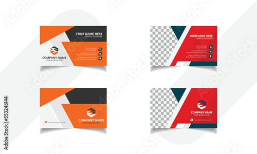 Professional Simple Elegant business card template design