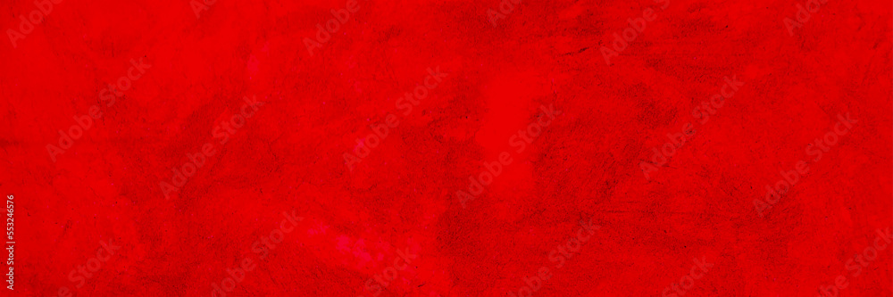 Grunge texture background of wall in a red tone. Panorama view vector illustrator