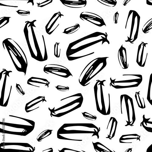 Seamless pattern with sketch squiggle