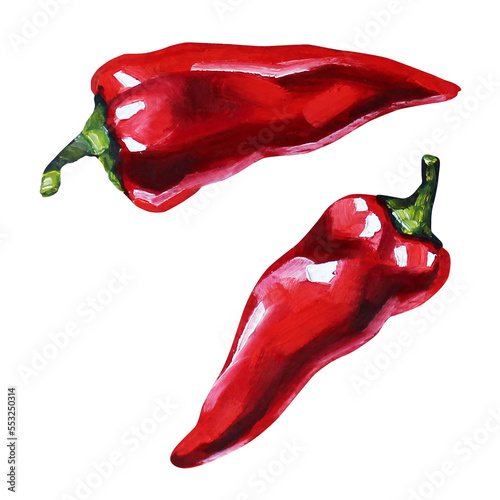 chili pepper painting
