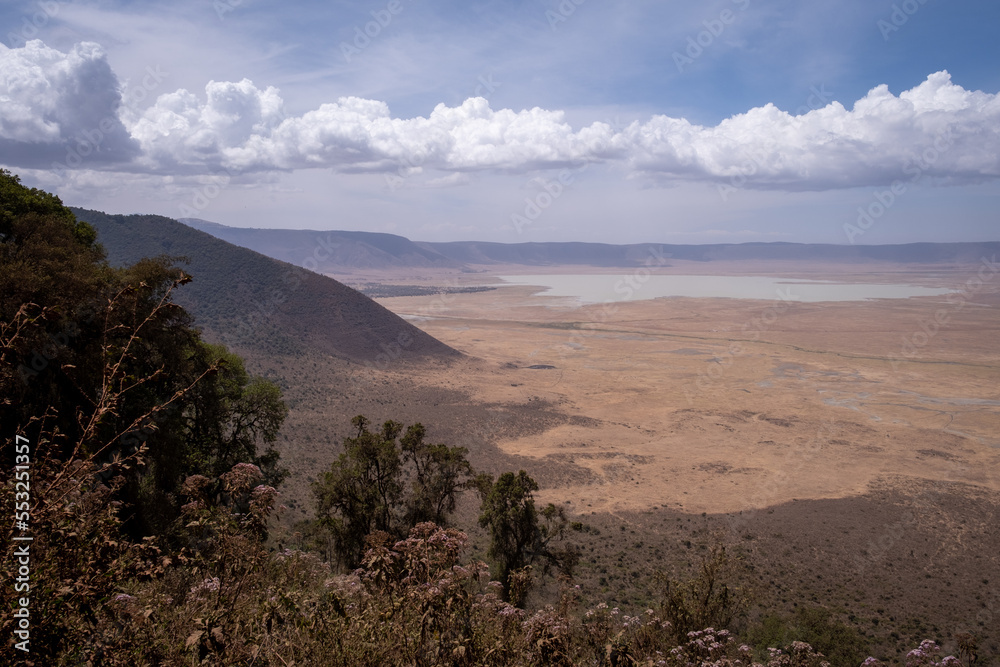 Ngorongoro crater during the summer. 