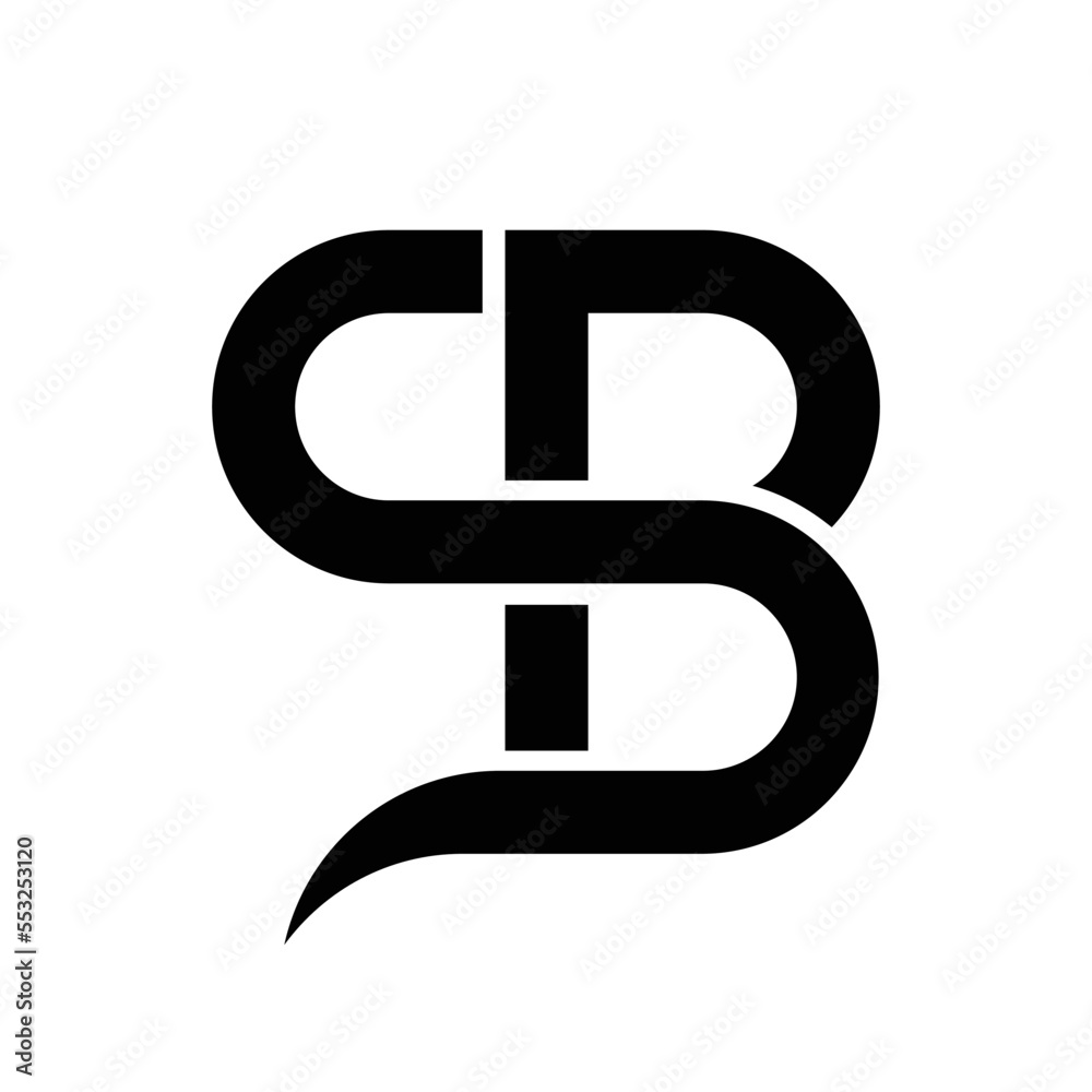 SB letter logo design, SB monogram logo, SB initials icon, letter SB ...