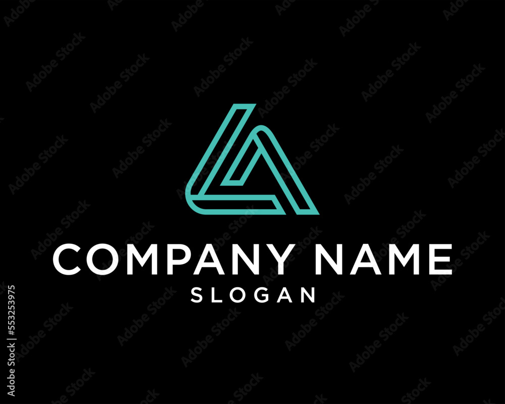 MODERN LOGO INITIAL LA MINIMALIST MODERN LOGO INITIAL LA MINIMALIST