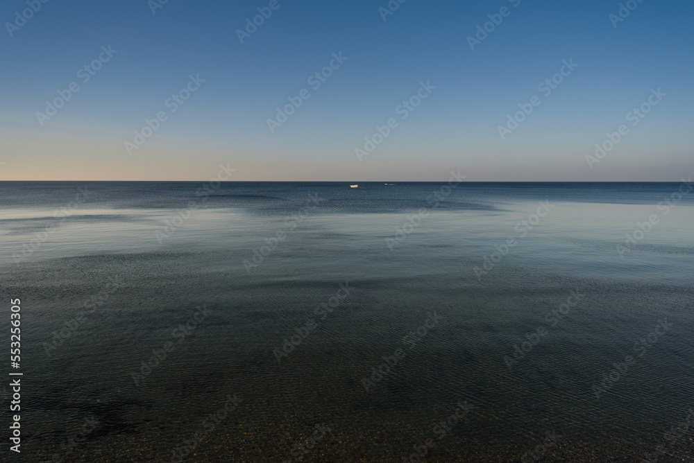 Fototapeta premium Calm sea in Italy.