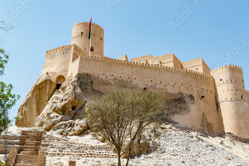 Exterior of Nakhal fort in Nakhal, Oman, Arabia, Middle East photo