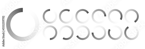 Circular Loading Buffering Icons Vector Video Ready for Animation Gif All Keyframes Frames Bufring Circle Waiting for Connection Buffer Preloader Download Symbol Easy Replace Color