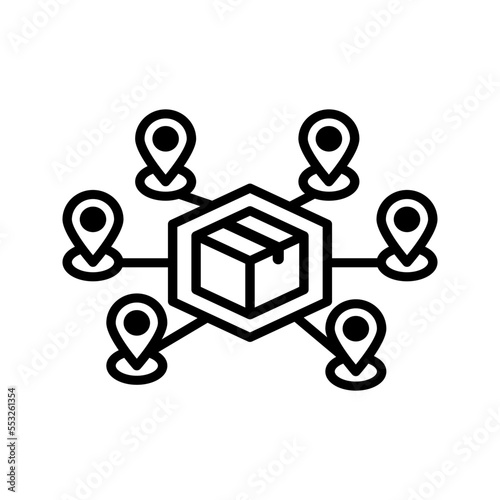 distributor icon flat trendy popular simple