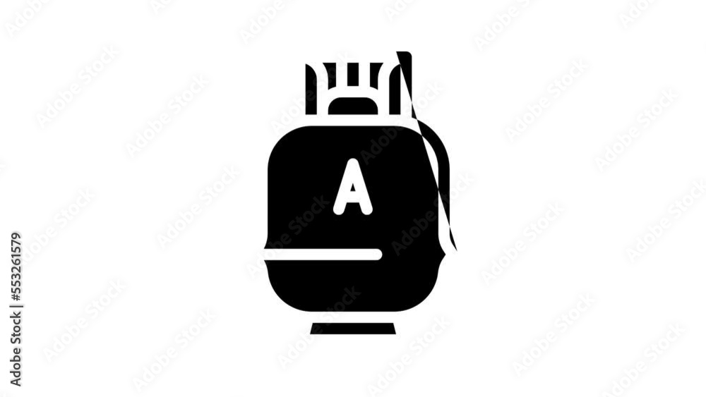gas cylinder line icon animation gas cylinder line icon animation