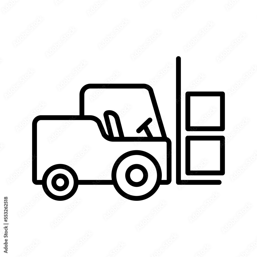 forklift icon flat trendy popular simple