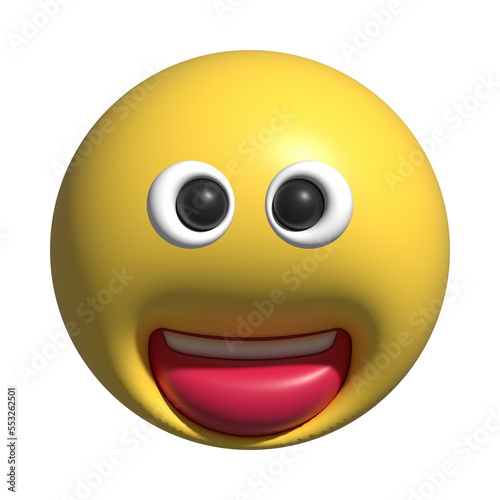 yellow icons face emotion realistic 3d render. Yellow glossy emoticons. 3d render illustration