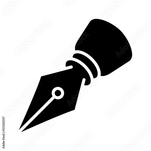 fountain pen icon flat trendy popular simple