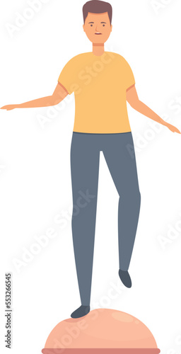 Injury rehab icon cartoon vector. Physical therapist. Muscle clinic